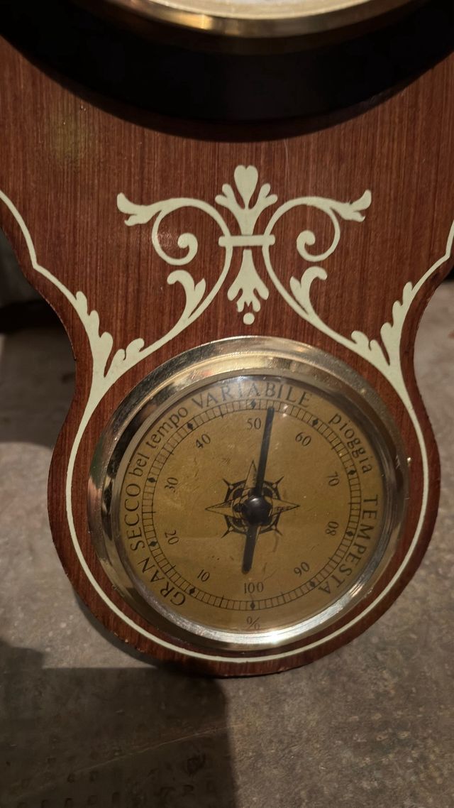 Orologio vintage barometro termometro