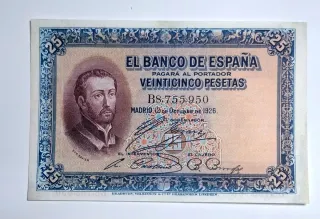 25 Pesetas 1926 Serie B875