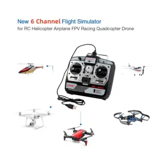 Simulador de vuelo 6 Canales + CD  Aeromodelismo