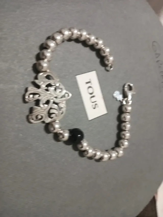 Pulsera Tous Garden Plata y Onix