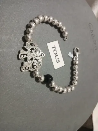 Pulsera Tous Garden Plata y Onix