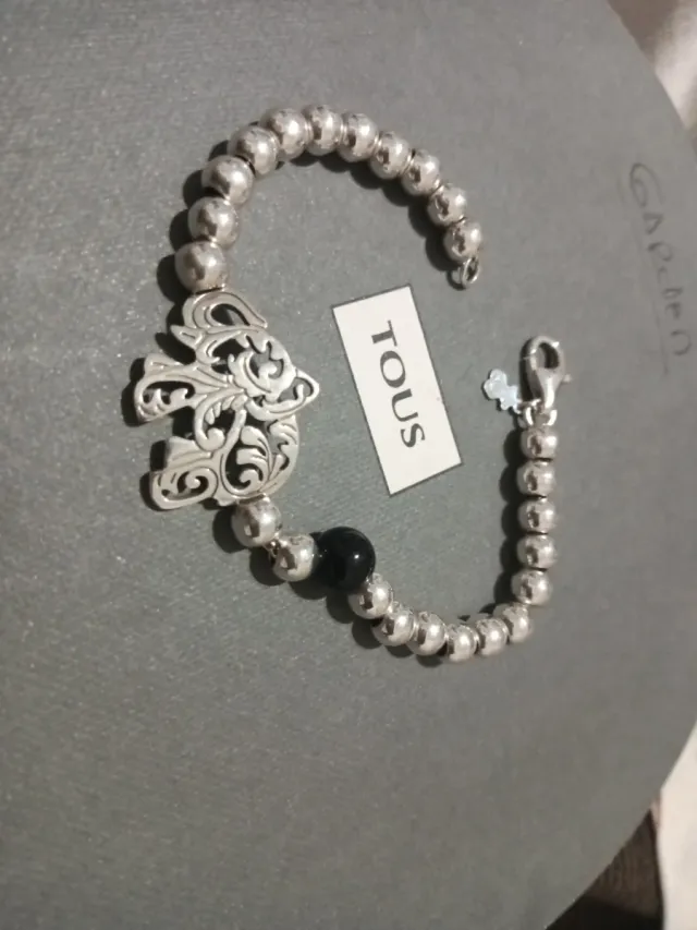 Pulsera Tous Garden Plata y Onix