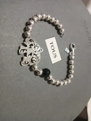 Pulsera Tous Garden Plata y Onix