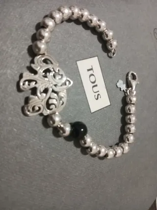 Pulsera Tous Garden Plata y Onix