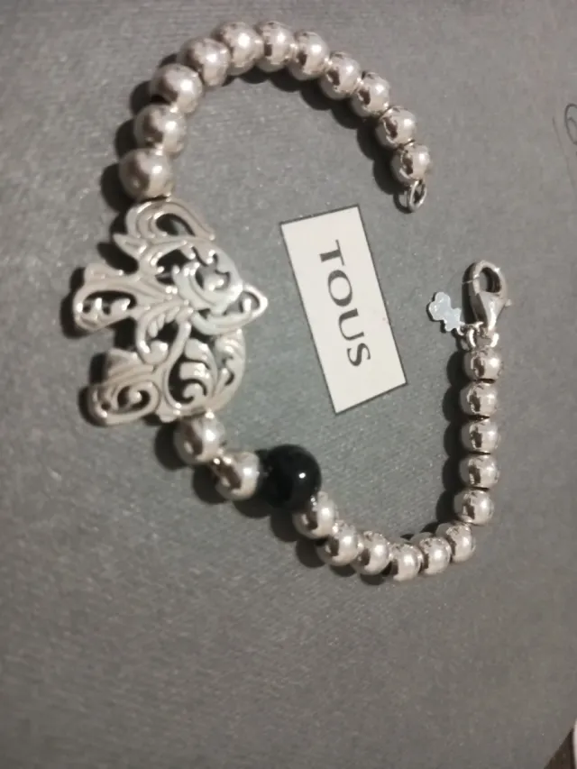 Pulsera Tous Garden Plata y Onix