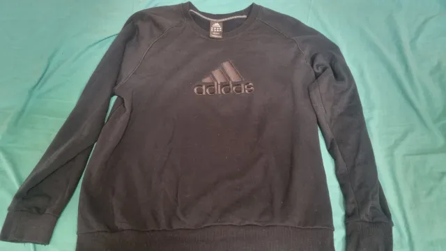 Sudadera Adidas Negra Logo Central