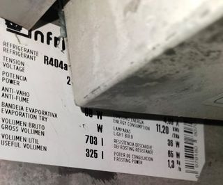 Infrico Armario Congelador Estrecho 48cm