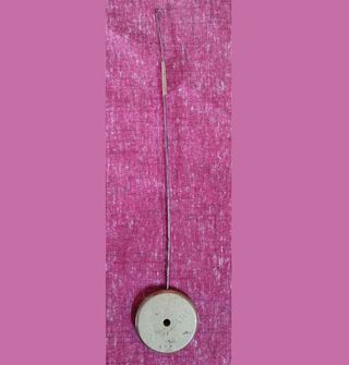 Bilanciere pendolo antico orologi '800 attacco fil