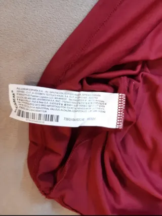 Vestido largo lentejuelas rojo