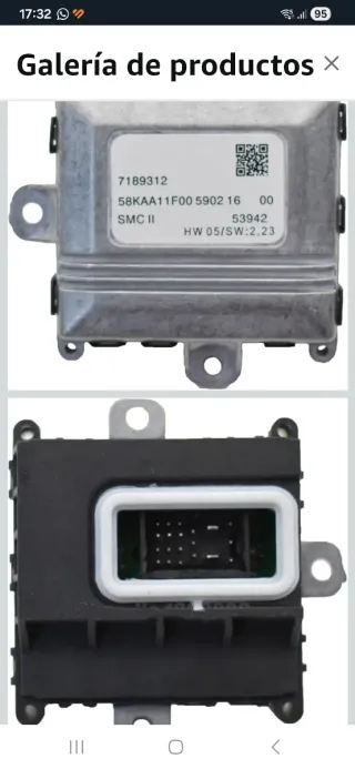 Unidad Control Faros BMW 7189312