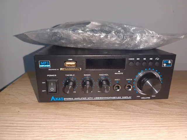 Amplificador AK45 MP3 USB SD MMC