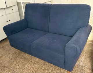 Sofá de 2 plazas azul