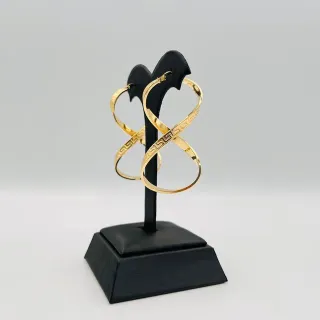 Pendientes Infinito Greca Oro 18K