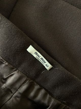 Miu Miu gonna midi marrone vintage