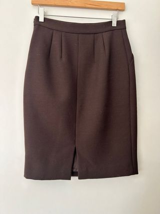 Miu Miu gonna midi marrone vintage