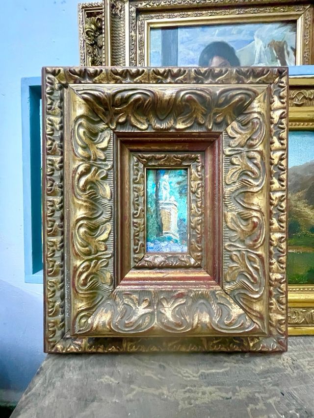 Oleo sobre lienzo fin XIX i XX estilo modernista