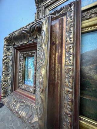 Oleo sobre lienzo fin XIX i XX estilo modernista