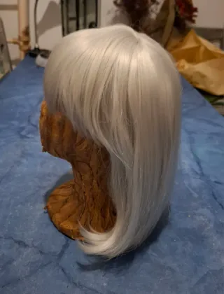 Peluca Gris/Blanca moldeable.