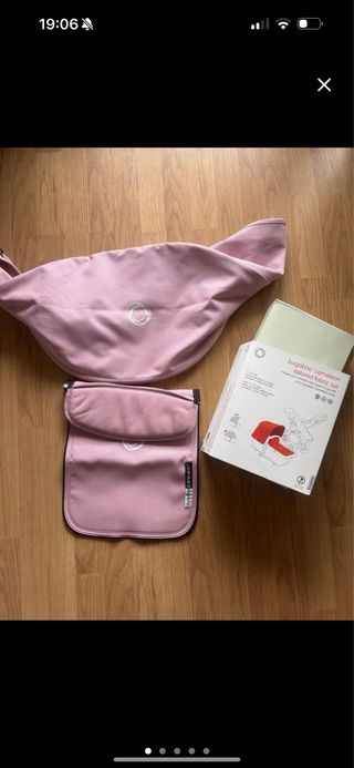 Capota y cubrepiés Bugaboo Cameleon Rosa