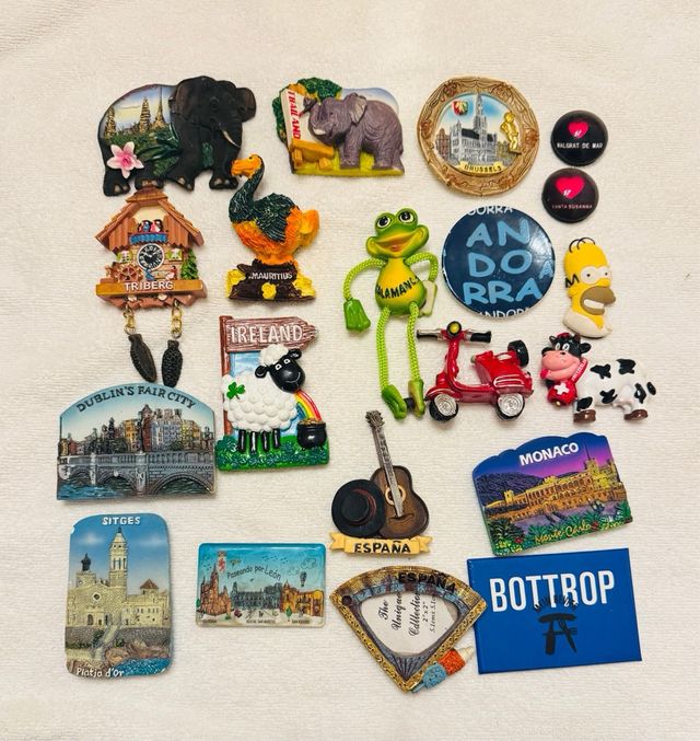 Coleção de Ímãs de Lembrança de Vários Destinos