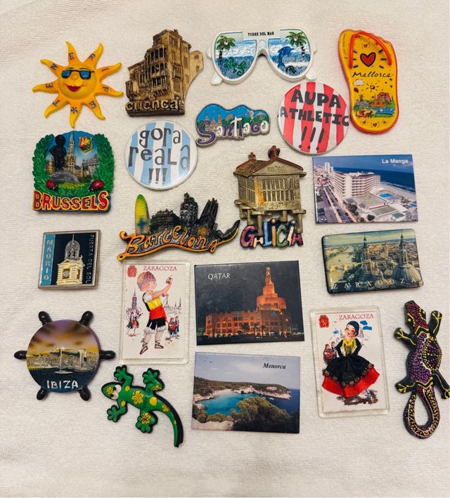 Coleção de Ímãs de Lembrança de Vários Destinos