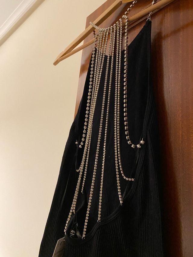 Mono Zara elástico con pedrería