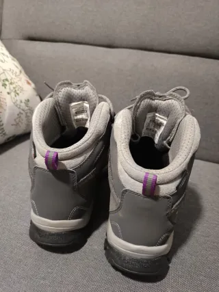 Botas senderismo Quechua mujer gris/morado