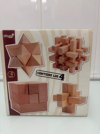 Juego de 4 Puzzles de Madera Naturplay