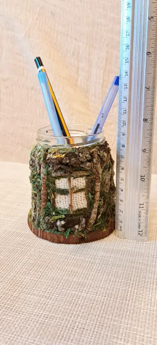 Casita Hada con luz Artesanal