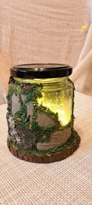 Casita Hada con luz Artesanal