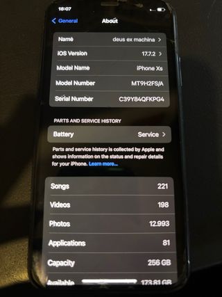 iPhone XS 256GB Negro/Gris Espacial