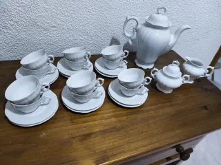 Juego de tazas de café de porcelana