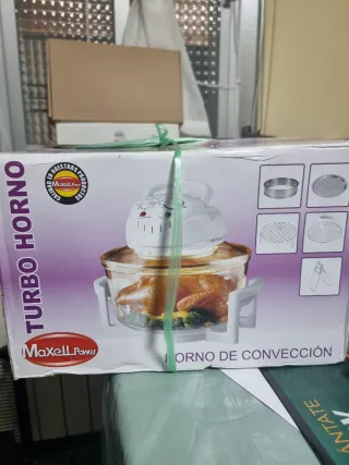 Horno Convección Halógeno Cristal 12L