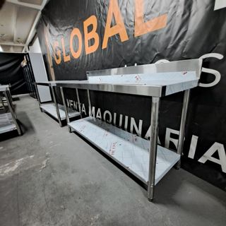 Mesa de trabajo mural acero inoxidable