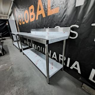 Mesa de trabajo mural acero inoxidable