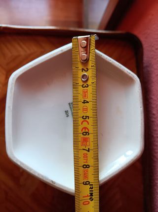 Jarrón porcelana Bareuther Waldsass flores-colibrí