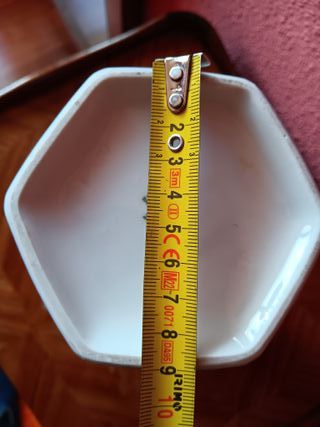 Jarrón porcelana Bareuther Waldsass flores-colibrí