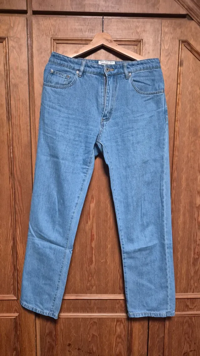 Pantalones vaqueros Pull&Bear wide leg hombre 38