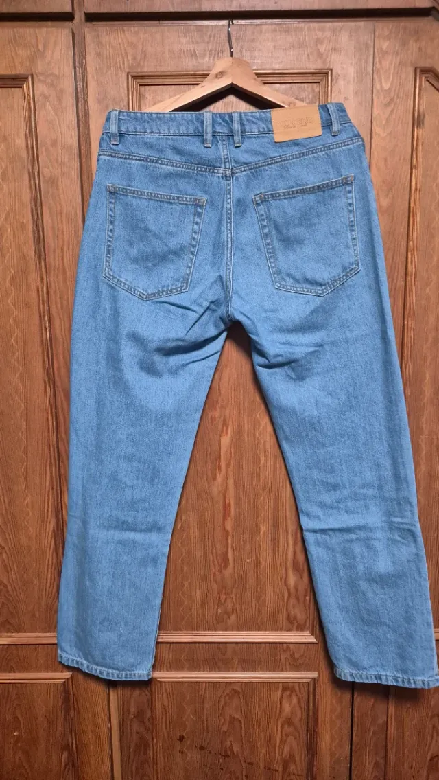 Pantalones vaqueros Pull&Bear wide leg hombre 38