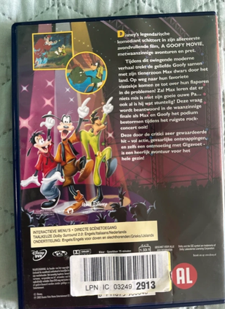 A Goofy Movie DVD (Reino Unido)