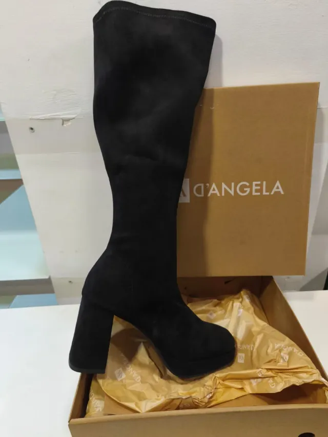 Stivali alti D'Angela neri