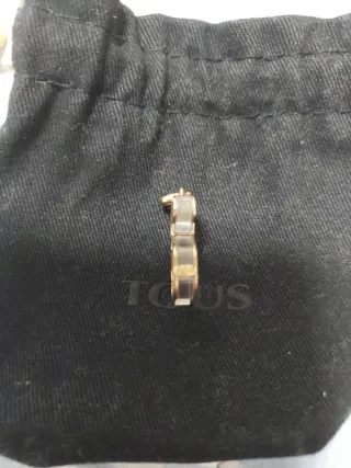 Colgante Tous Plata Vermeil Original Negro Dorado