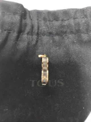 Colgante Tous Plata Vermeil Original Negro Dorado