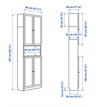 Estantería Billy con puertas