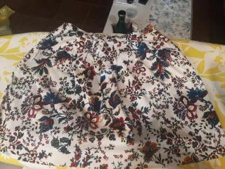 Falda corta estampada