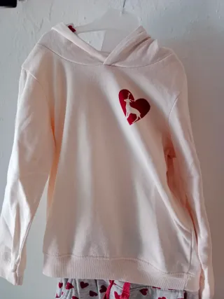 Conjunto chándal niña corazón y smiley