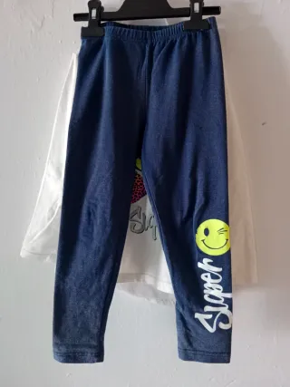Conjunto chándal niña corazón y smiley