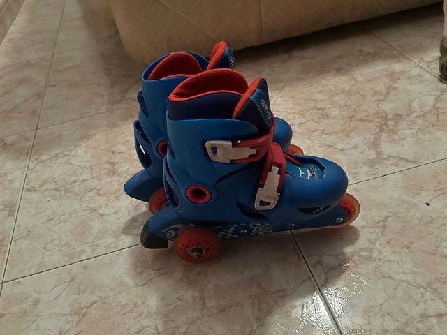 Patines en línea ajustables azules