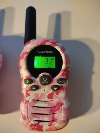 Walkie Talkies Infantiles FLOUREON Camuflaje Rosa