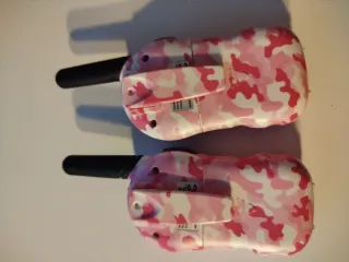 Walkie Talkies Infantiles FLOUREON Camuflaje Rosa